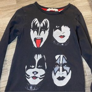 KISS Band Tee Long Sleeve Graphic Shirt